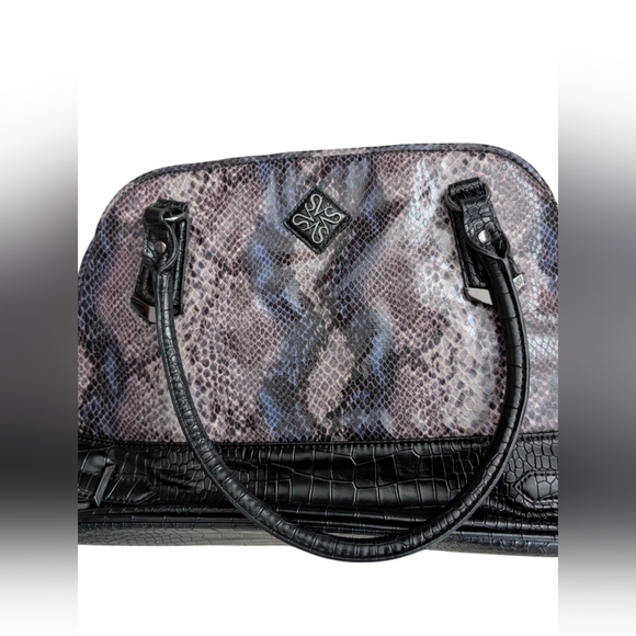 Vera Wang Snake Print Satchel - Picture 5 of 5